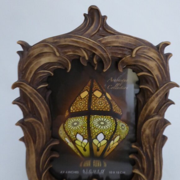 NEW 4” x 6” SICURA ITALIAN DESIGN ORNATE GOTHIC FLORAL EASEL BACK FRAME - Picture 3 of 10